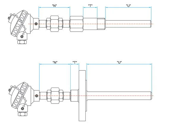 Widely Used Mineral Insulated Rtd Sensor with Thermowell Interactive Thermocouple Configurator