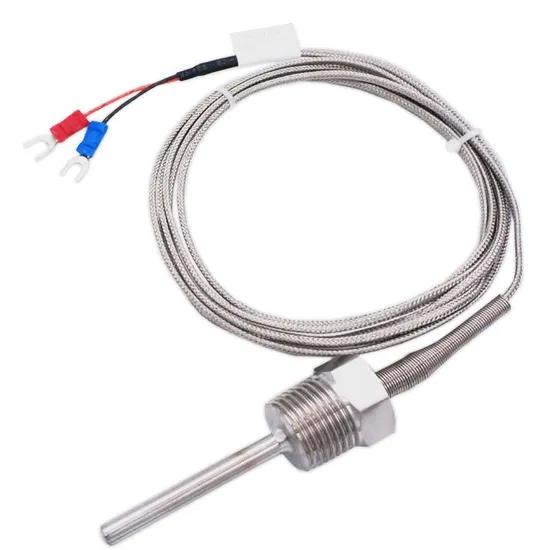 Waterproof K Type Grounded Thermocouple Temperature Sensor Probe for Pid Temperature Controller Two Wire Stainless Steel NPT 1/4