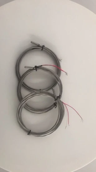 직선형 스테인리스 스틸 재킷을 갖춘 PT100 RTD 센서